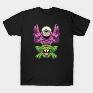 Bug eyed ghost and Slimer T-Shirt